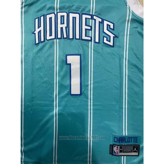 Camiseta Nino Charlotte Hornets LaMelo Ball #1 Icon 2022-23 Verde